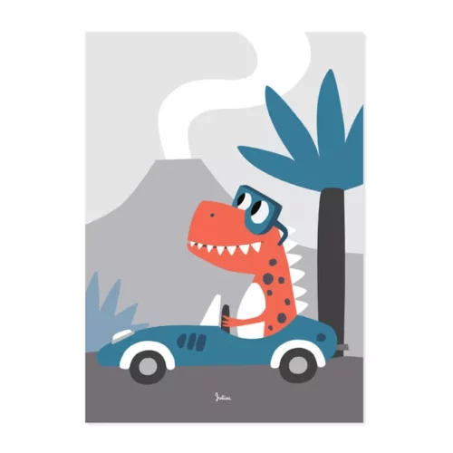 Poster Motiv Dino, 50 x 70 cm - JulicaDesign