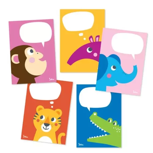 Zookids Postkartenset - Zootiere, 5 Stück - JulicaDesign